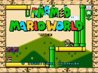 Super Mario World - Unnamed Hack Title Screen